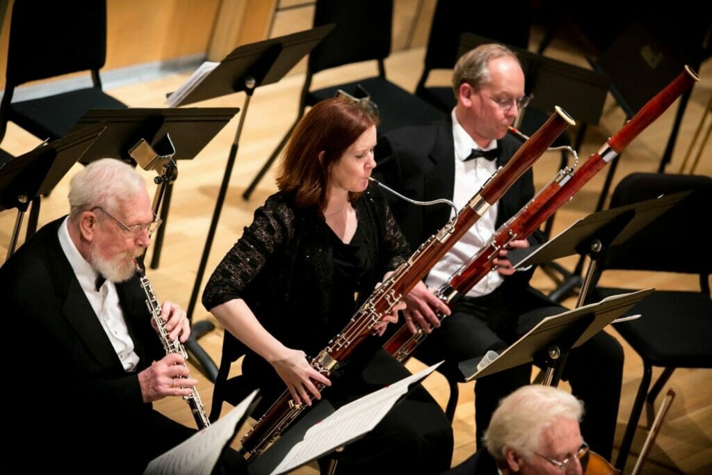 Morag Barrett and her friends at work performing with the Broomfield Symphony Orchestra
friendship