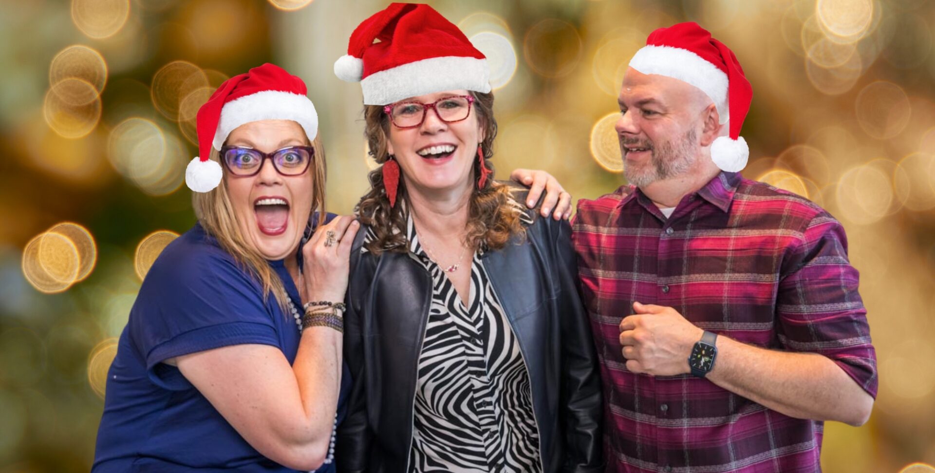 skyeteam wearing santa hats - relationship dynamics