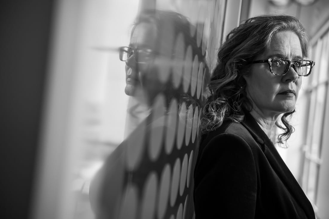 morag barrett looking thoughtful