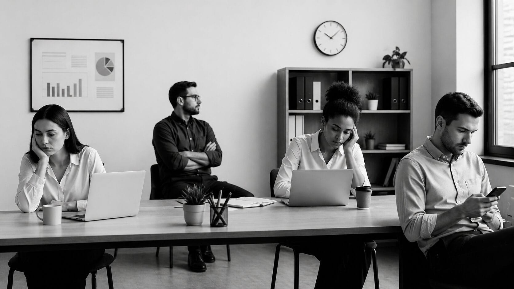 workplace disconnection caused by disconnected leaders resulting in disconnected teams