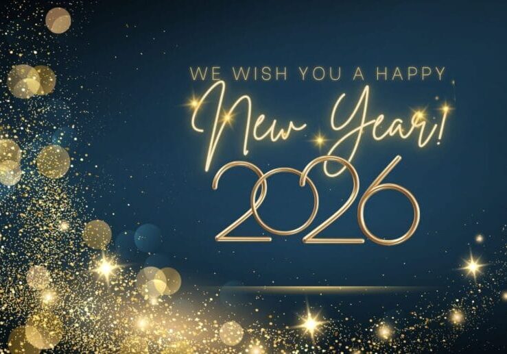 test reads We wish you a happy new year 2026